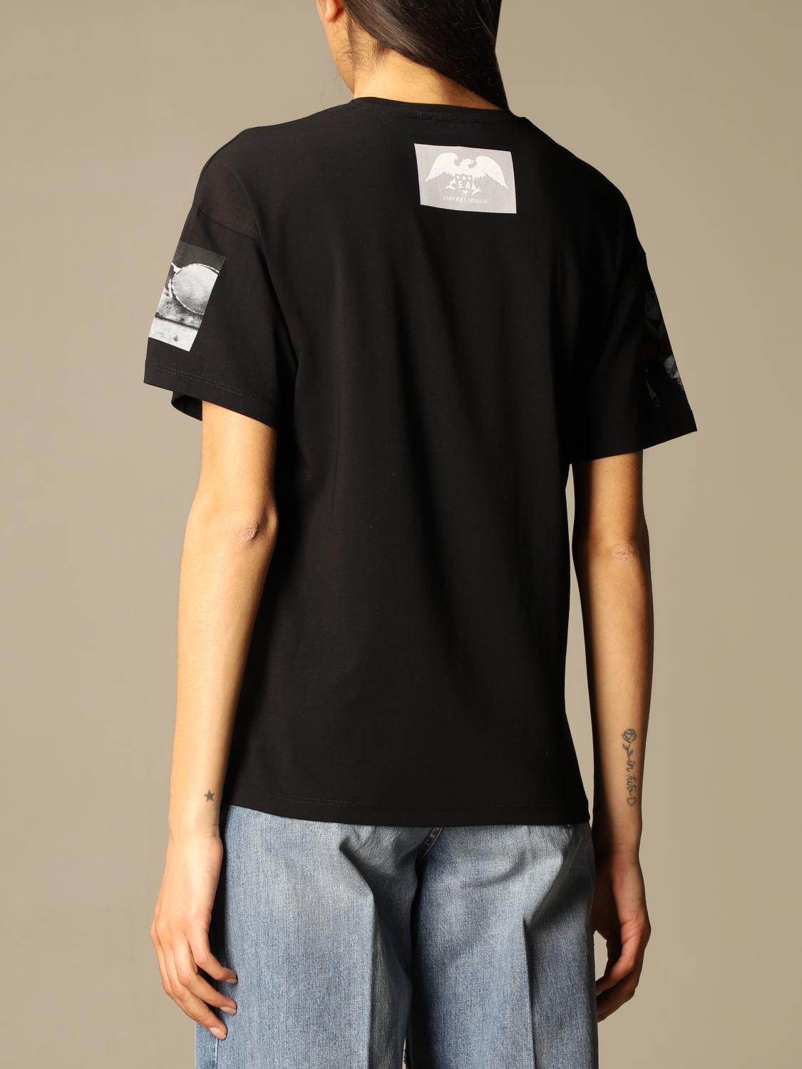 emporio armani all over print t shirt