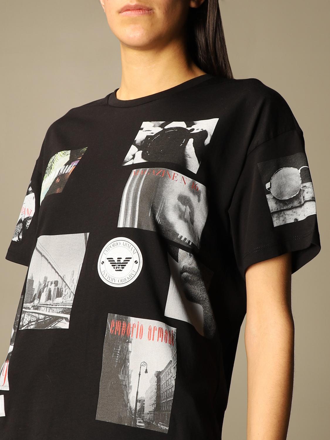 emporio armani all over print t shirt