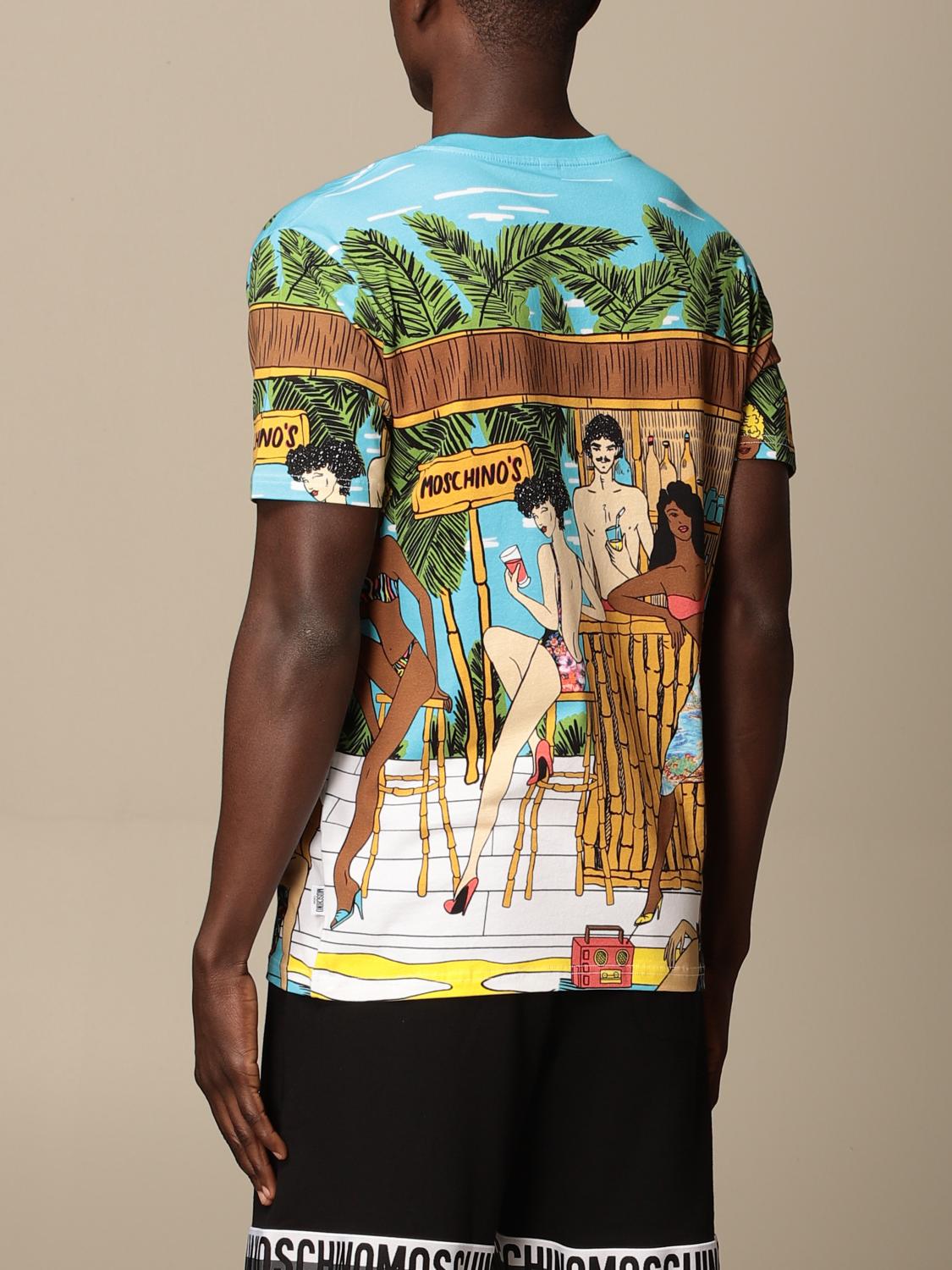 moschino t shirt blue