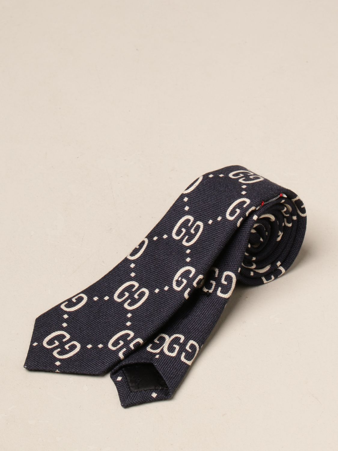 GUCCI: GG Supreme tie - Blue | Gucci tie 529320 4K515 online at GIGLIO.COM