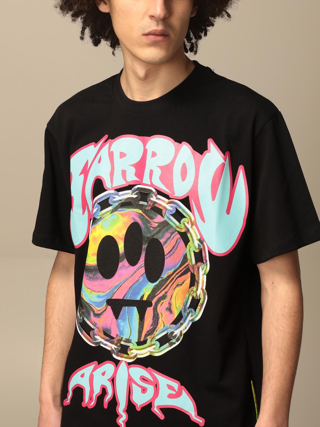 BARROW: T-shirt with big print - Black | T-Shirt Barrow 029139 GIGLIO.COM