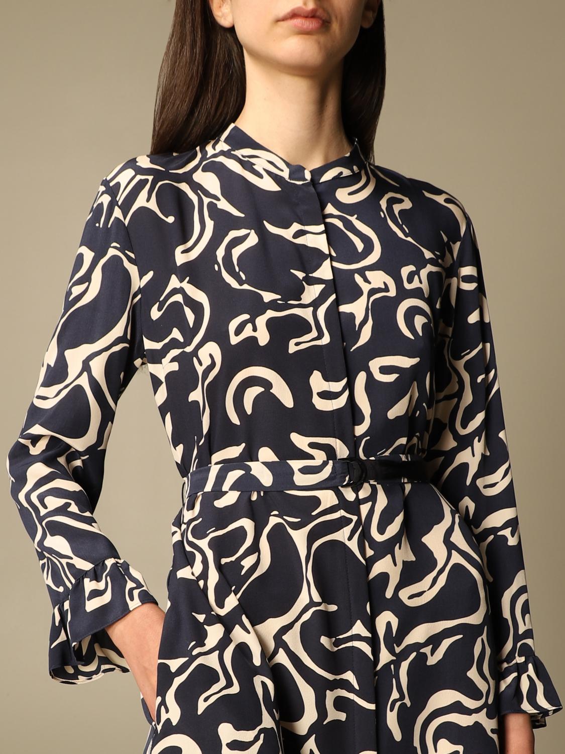 max mara silk shirt dress