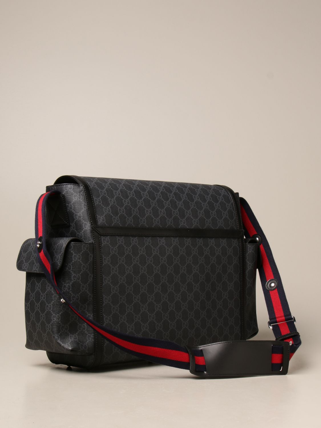 Gucci GG Supreme Diaper Bag - Black - GUC1302971