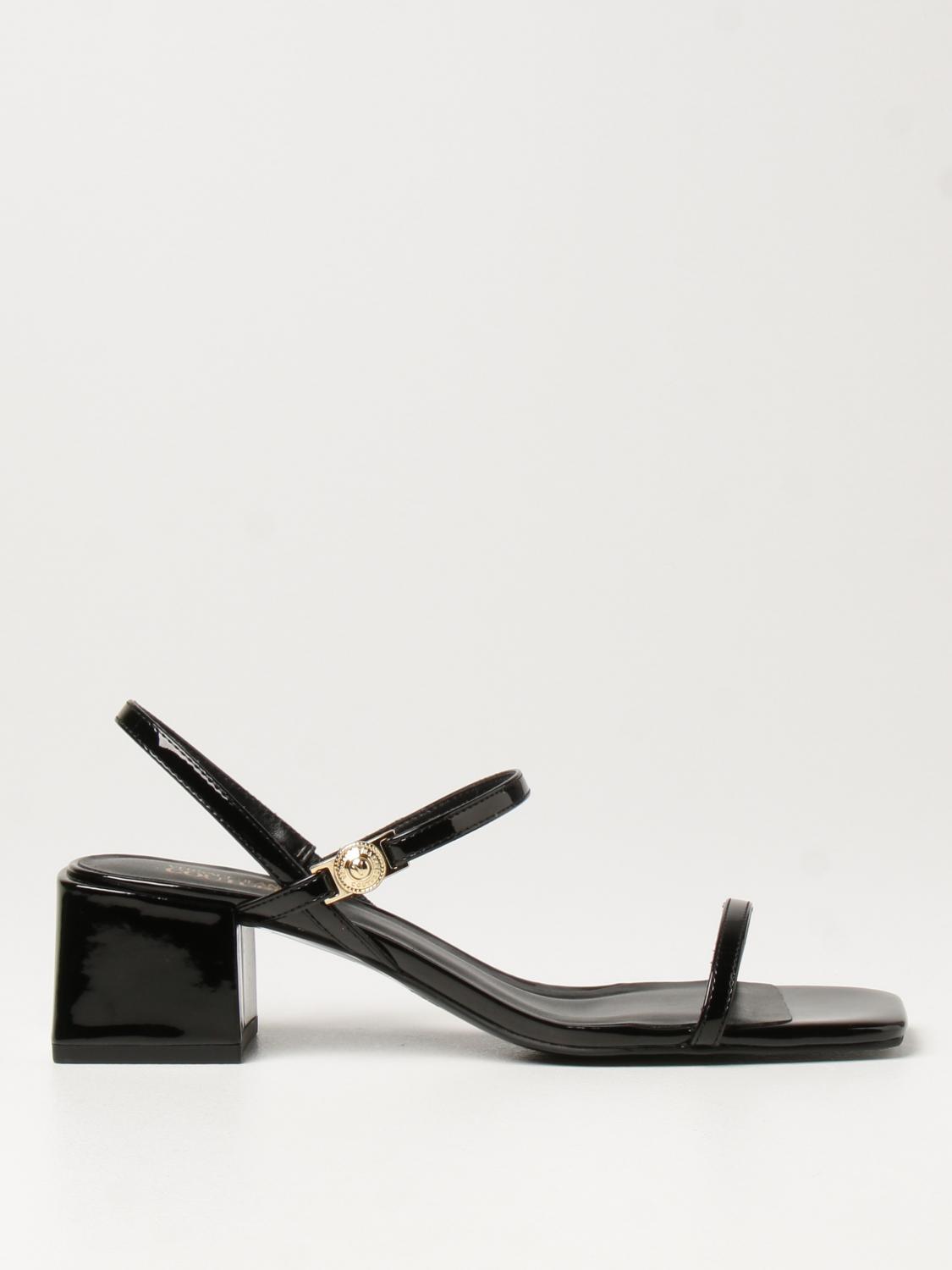 jeans and heeled sandals