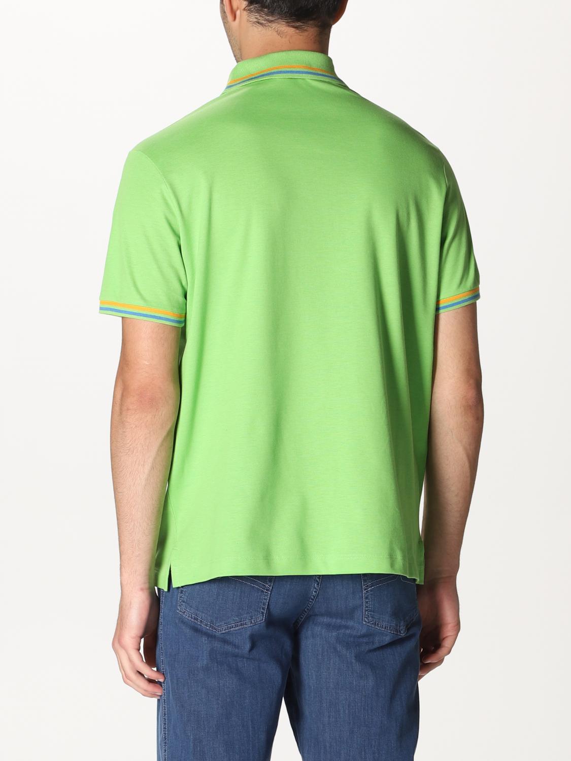 paul and shark green polo