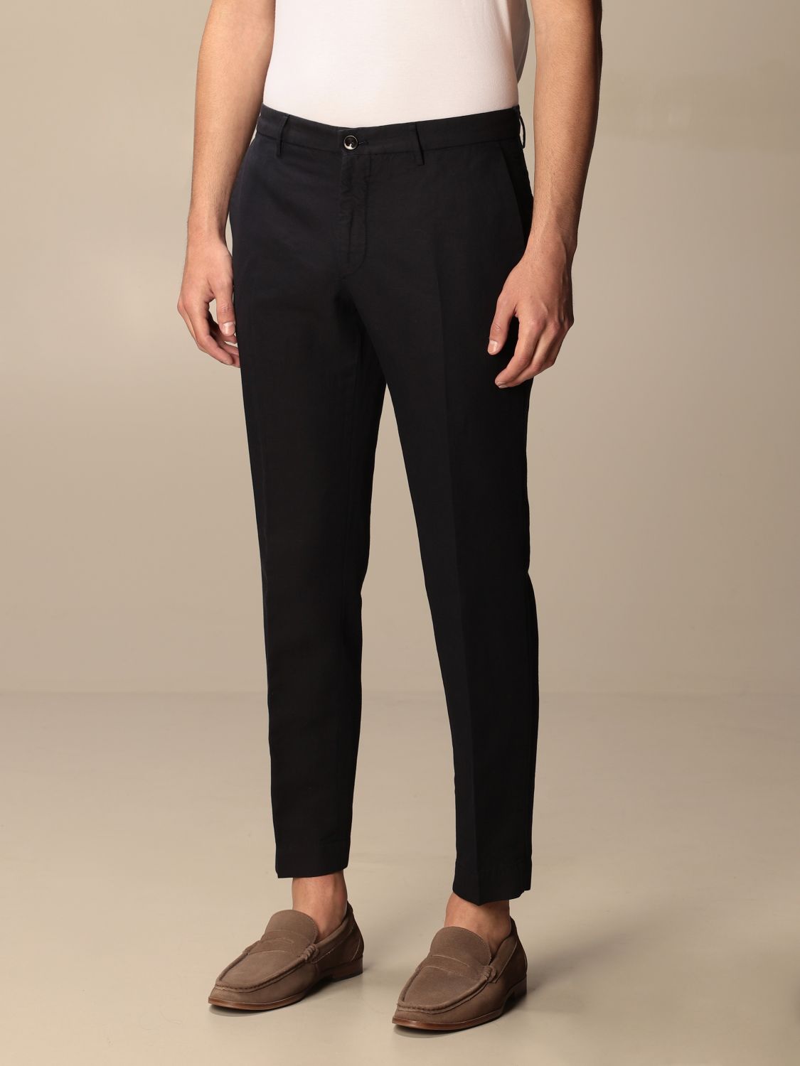INCOTEX: pants for man - Blue | Incotex pants 1W005391890 online on ...