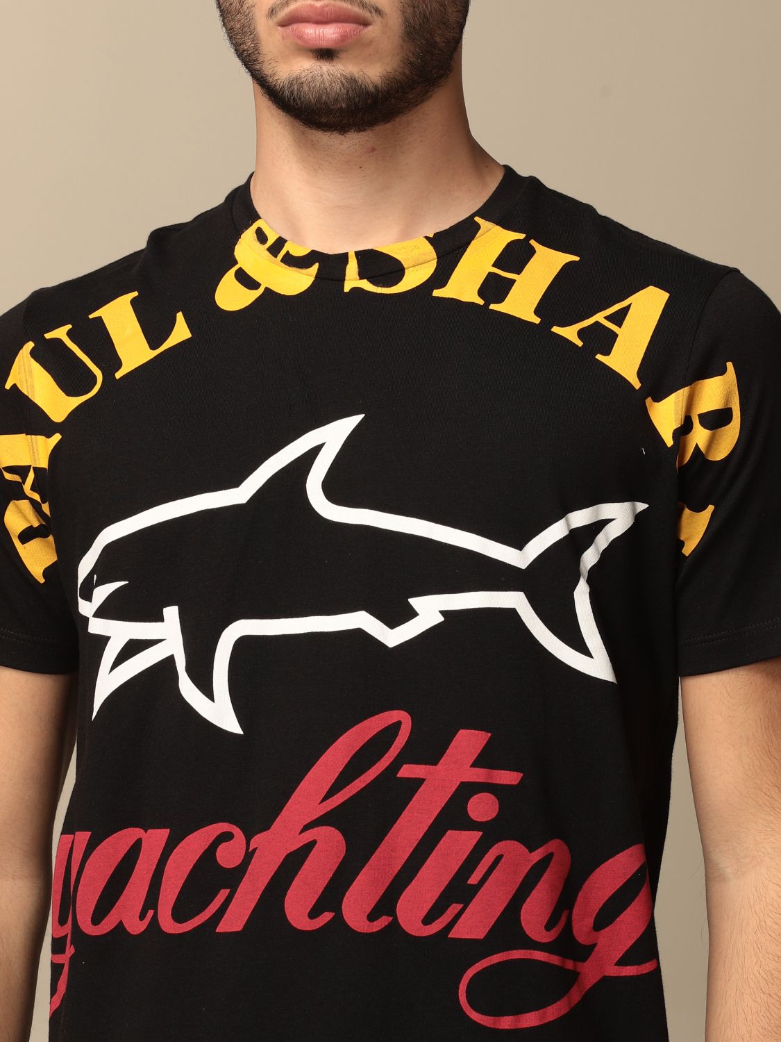 PAUL  SHARK: Tシャツ メンズ - ブラック | Tシャツ Paul  Shark 21411069 GIGLIO.COM