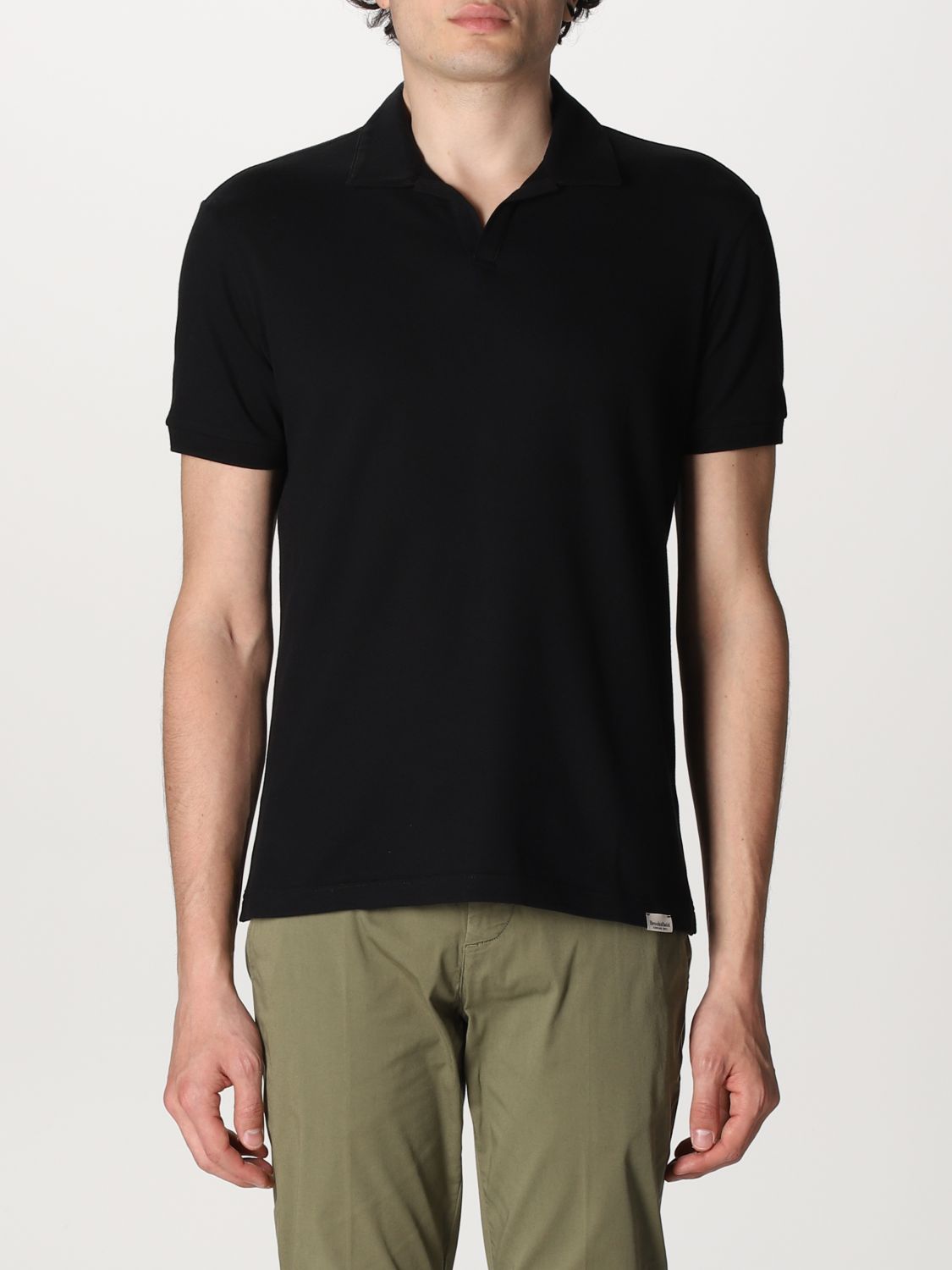 BROOKSFIELD: Polo shirt men - Black | Polo Shirt Brooksfield 201G B028 ...