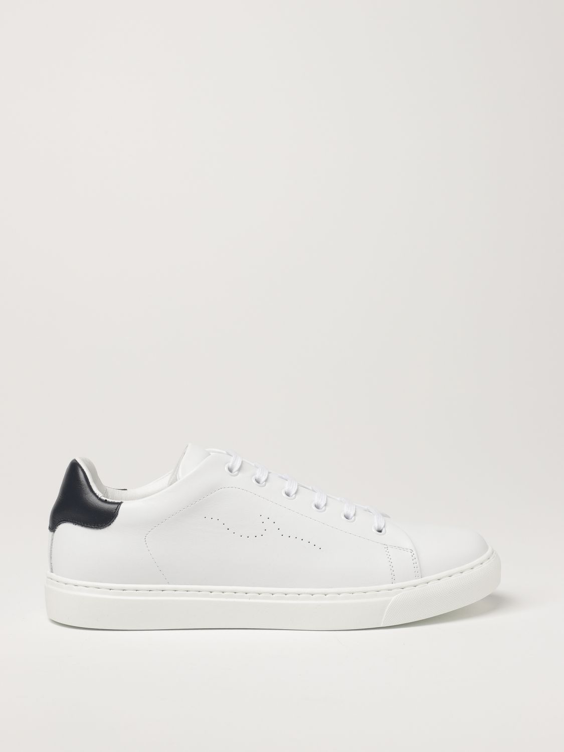 PAUL & SHARK: sneakers in leather - White | PAUL & SHARK sneakers ...