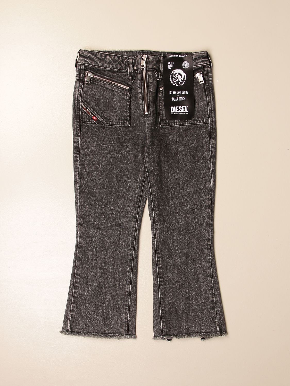 Verwoesting Land van staatsburgerschap Blauw Diesel Outlet: jeans with zip - Black | Diesel jeans 00J4S0 KXB8R online on  GIGLIO.COM