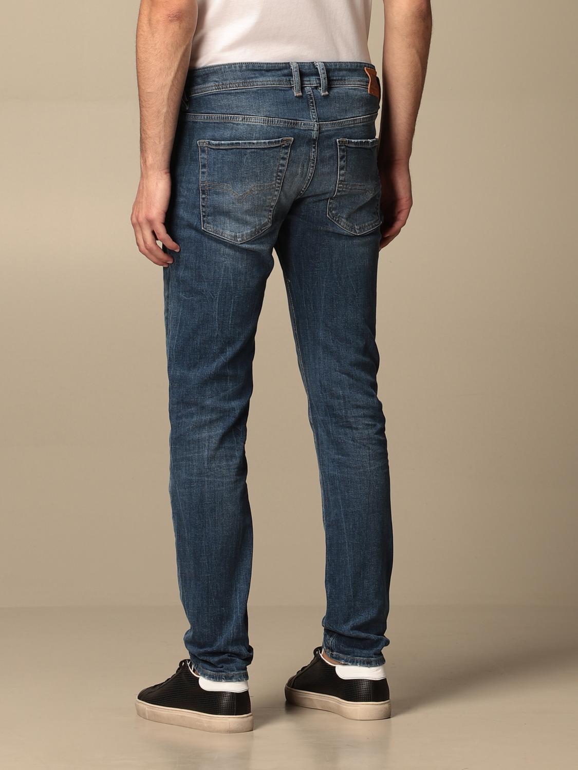 DIESEL 5pocket jeans in washed denim Denim Jeans Diesel 00SWJE