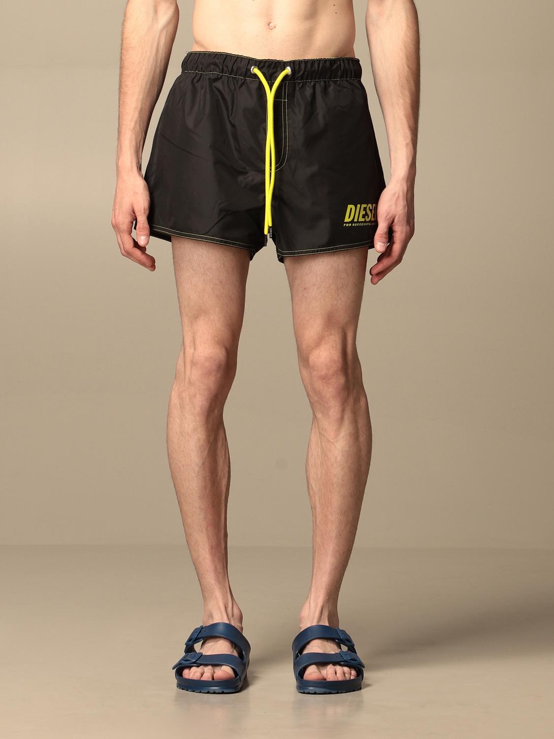 DIESEL boxer costume with logo Yellow Diesel swimsuit A01724 0BCAW