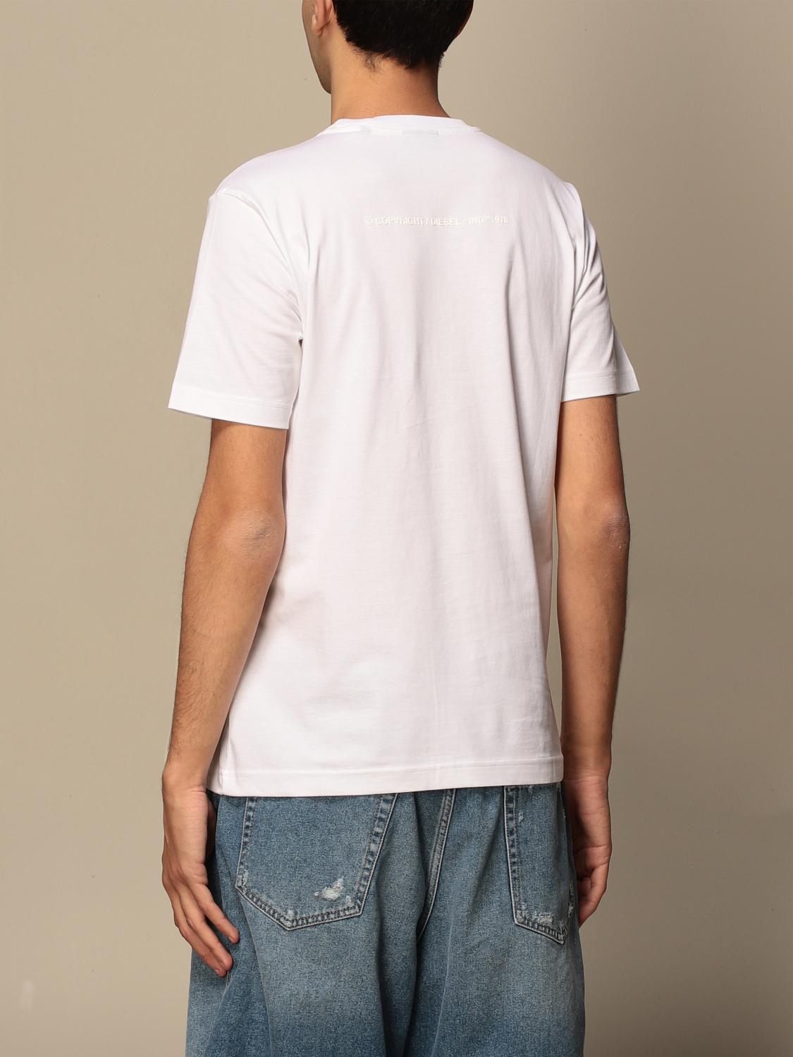 diesel plain white t shirt