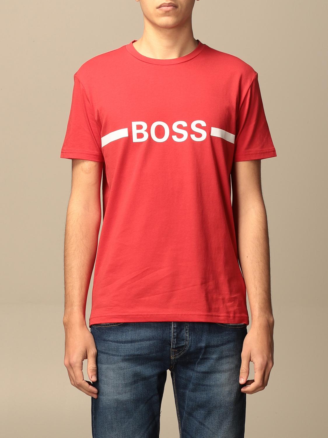 red boss t shirt