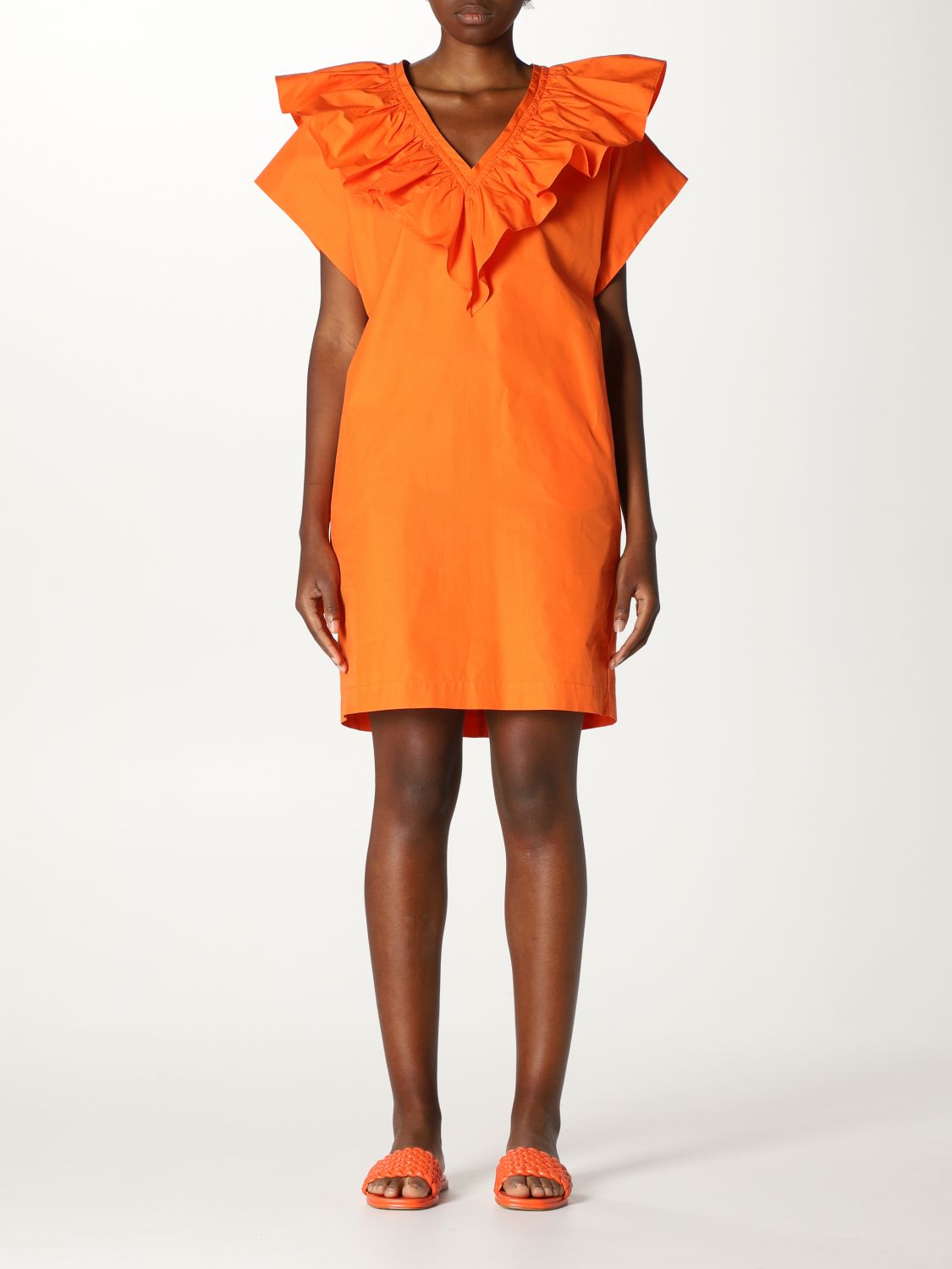 Kleid Tela: Kleid damen Tela orange 1