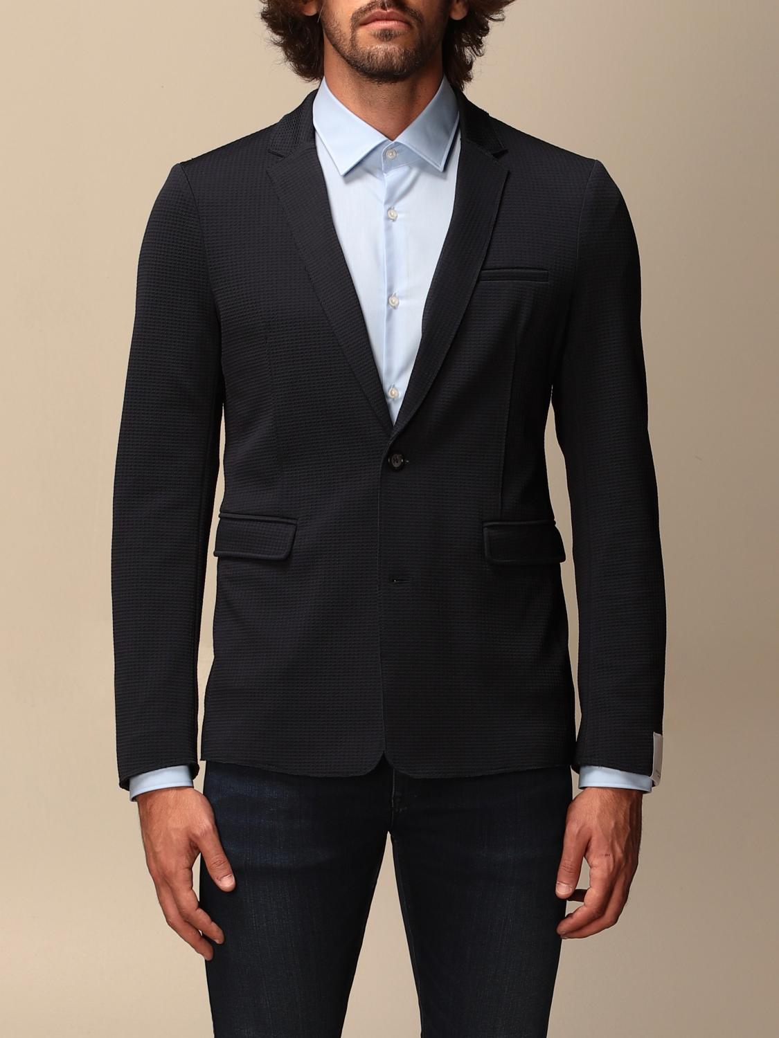 PAOLO PECORA: Chaqueta hombre | Americana Paolo Pecora Hombre Azul Oscuro |  Americana Paolo Pecora L071 4826 GIGLIO.COM