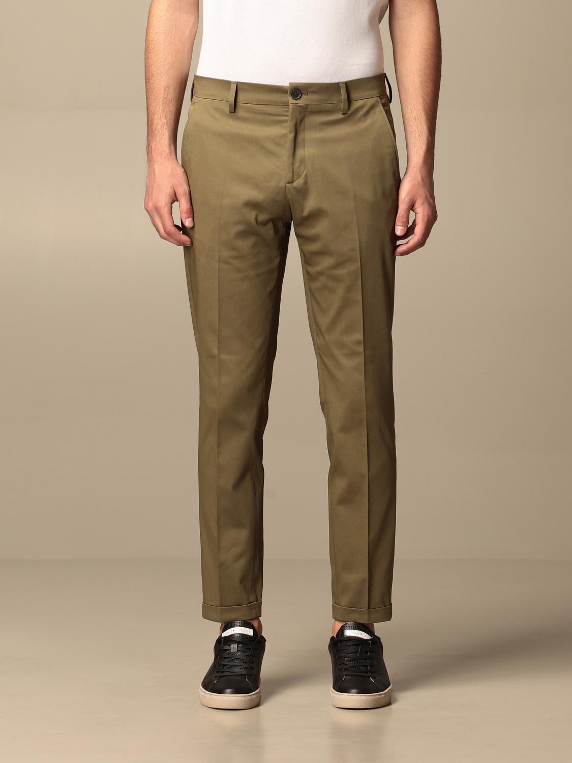 PATRIZIA PEPE: Pantalone chino - Militare | Pantalone Patrizia Pepe 5P0429  A2QS GIGLIO.COM