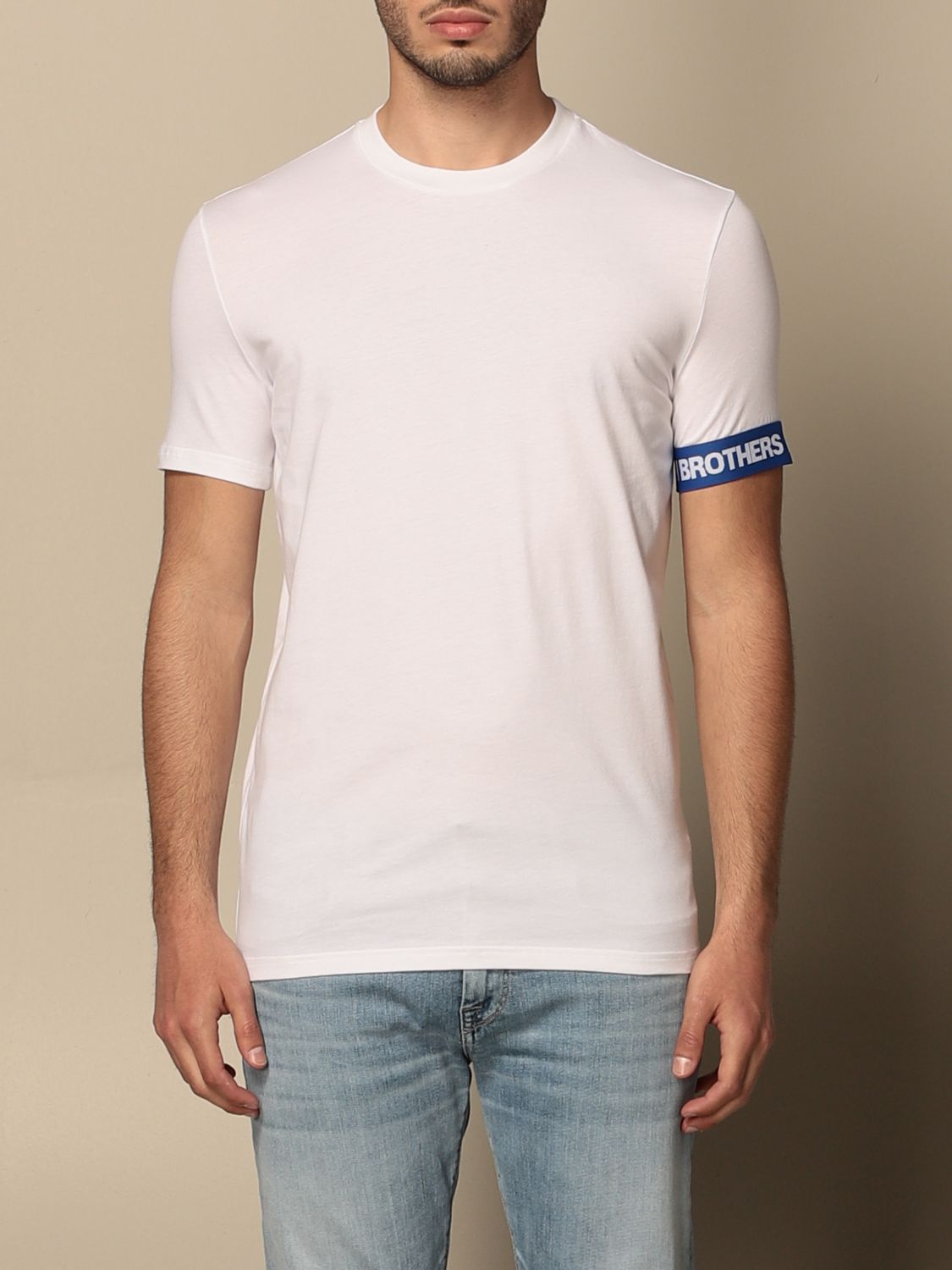 DSQUARED2: cotton T-shirt - White | Dsquared2 t-shirt D9M3S3550 online ...