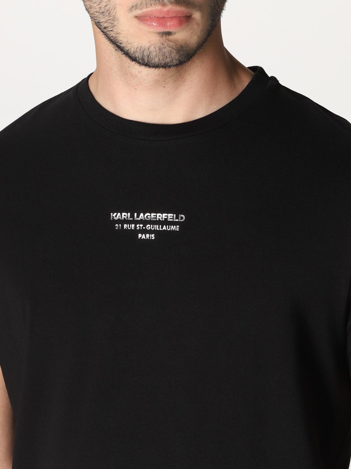 Karl Lagerfeld Outlet Tshirt herren Schwarz TShirt Karl