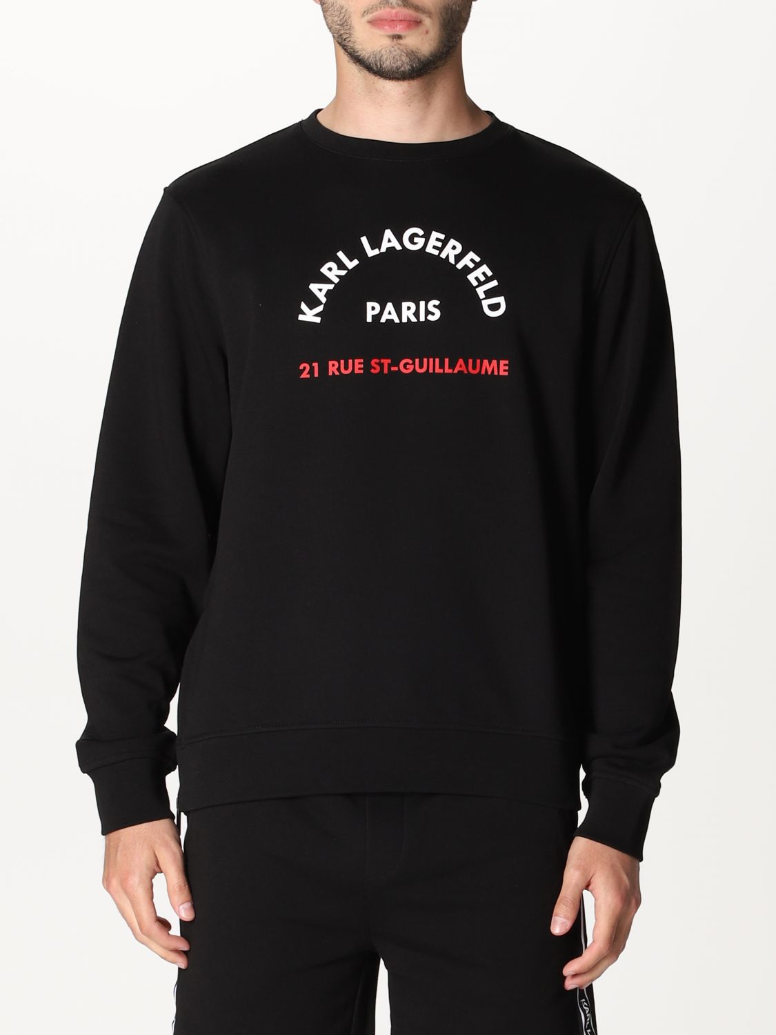 Camisetas Hombre Sudaderas Negro sweatshirt Karl LagerfeldHombre