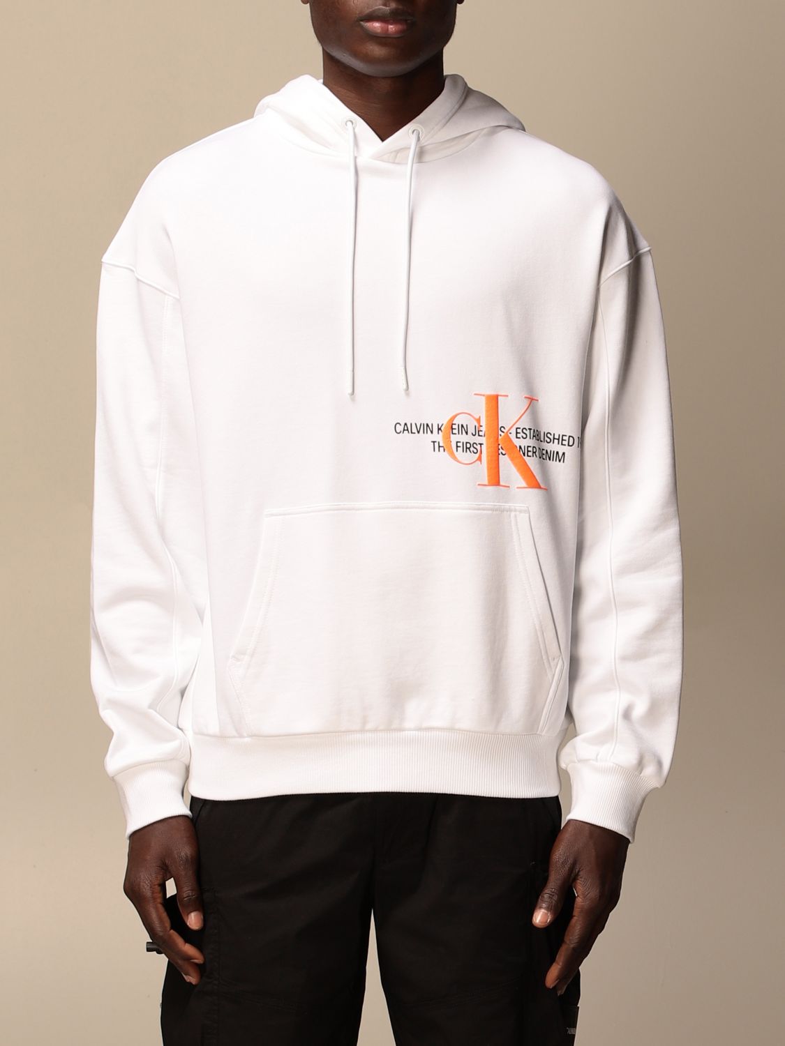 CALVIN KLEIN JEANS: hoodie - Calvin Klein Jeans sweatshirt J30J318308 on GIGLIO.COM