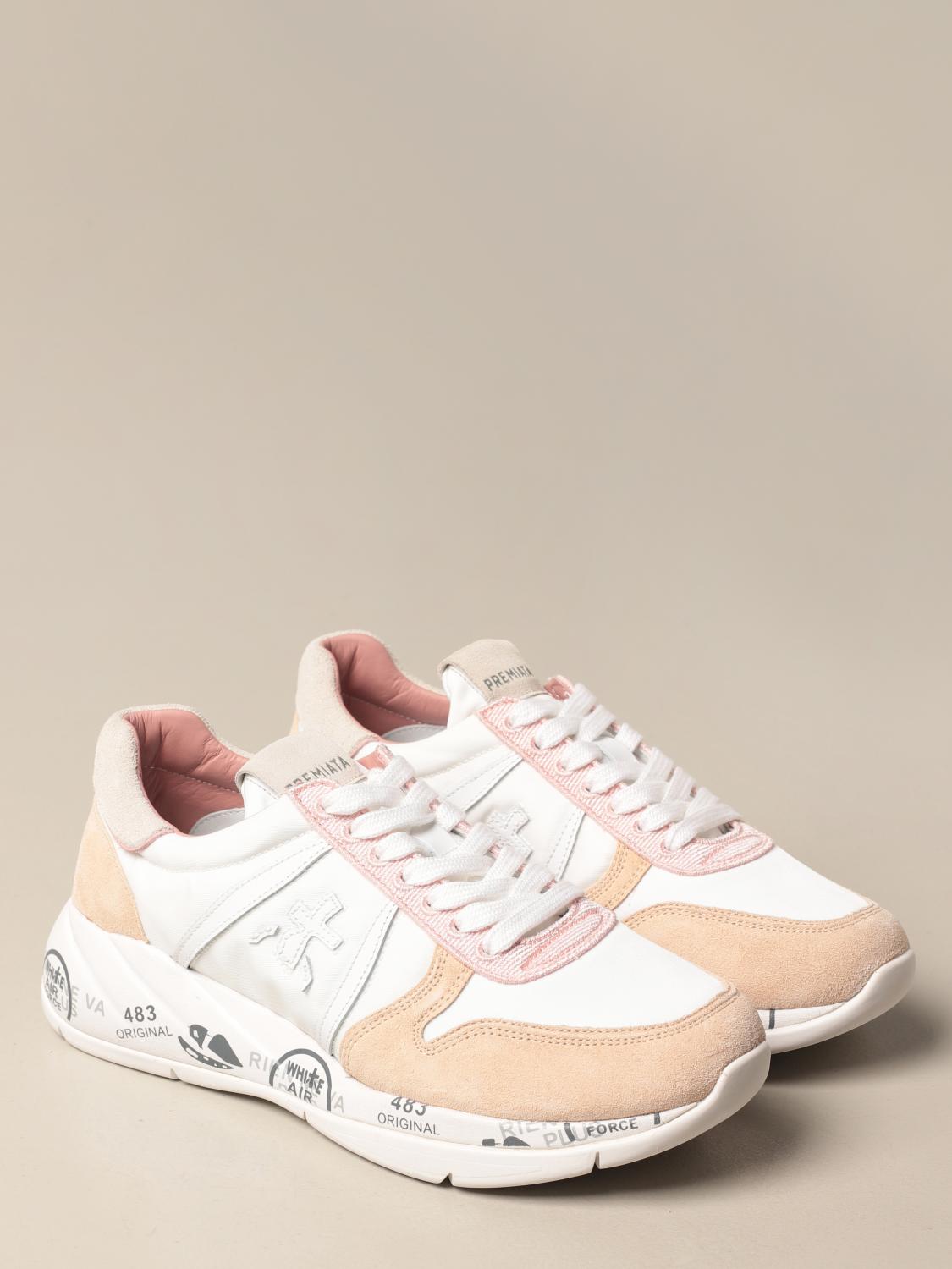 Sneaker Premiata 4518 aus Leder Weiß Schuhe Damen Sneaker Premiata 4518 aus Leder Weiß Schuhe Damen