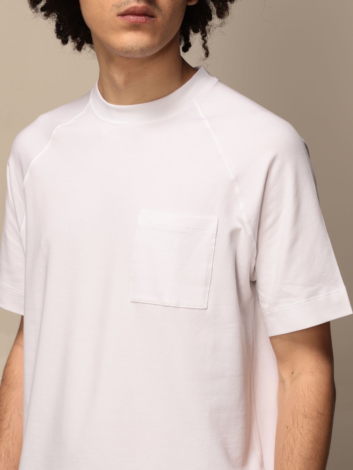 ALPHA STUDIO: t-shirt for men - White | Alpha Studio t-shirt AU 4403C ...