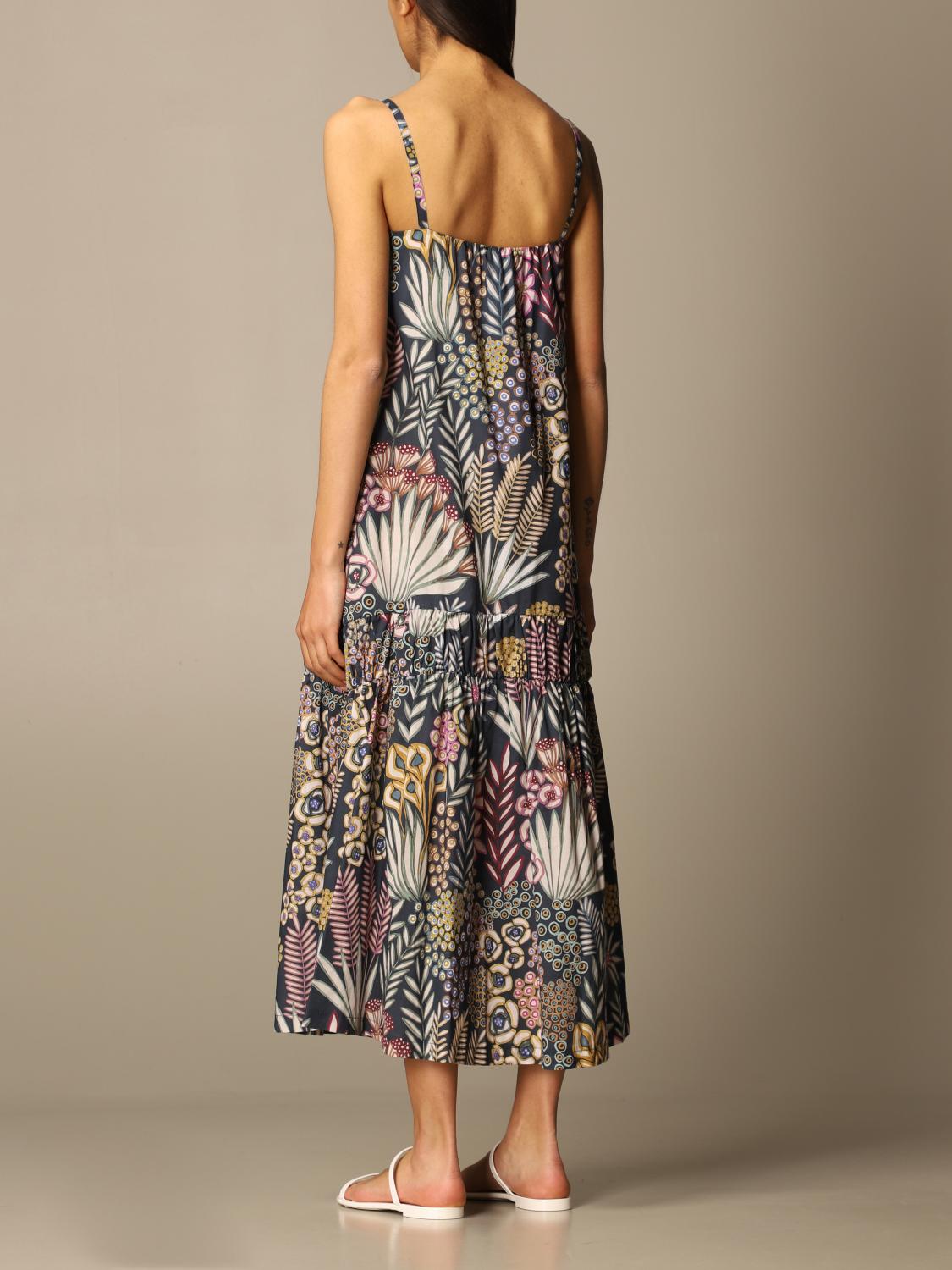 ALPHA STUDIO Abito in mussola di cotone stampata Fantasia Abito