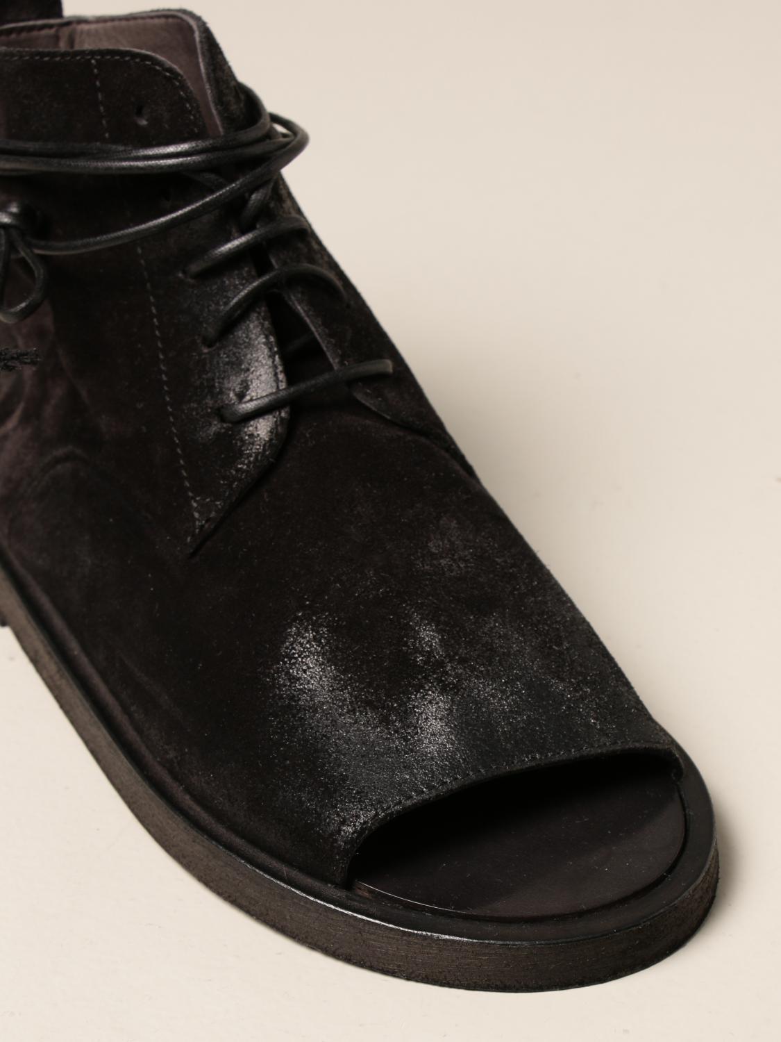 Marsèll Outlet: Botines planos mujer Marsell - Negro | Zapatos De Cordones  Marsèll MW5864141S661 GIGLIO.COM