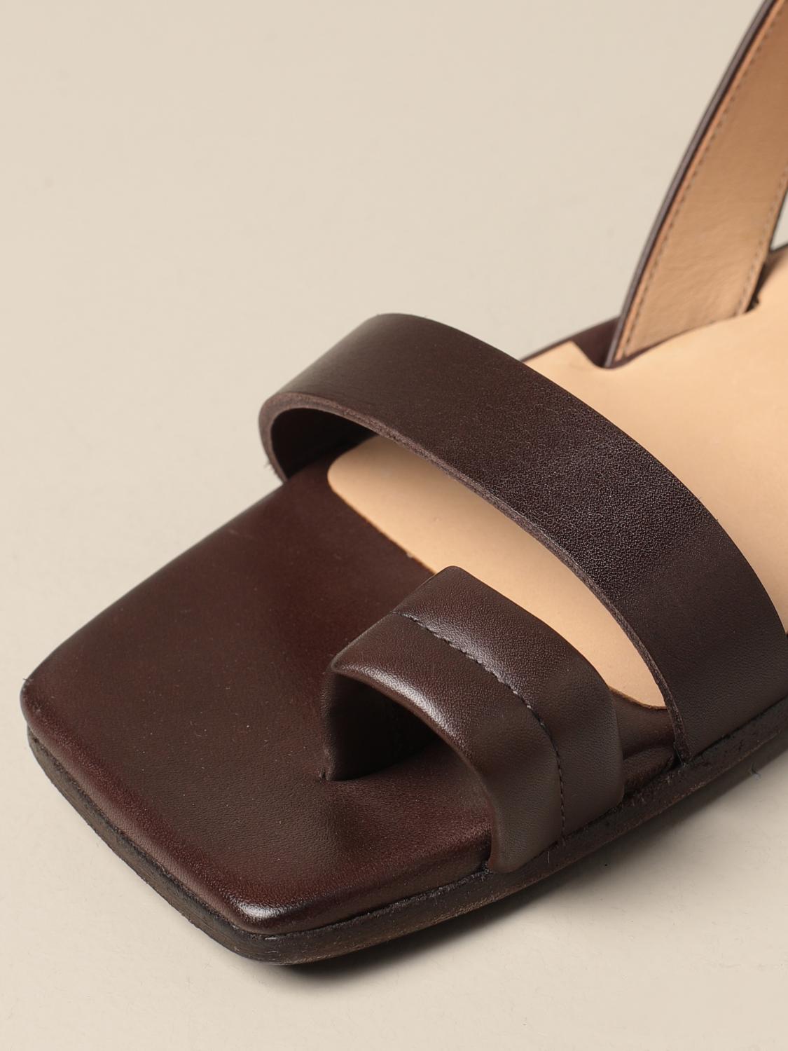 Marsèll Outlet: Sandalias planas mujer Marsell - Marrón Oscuro | Sandalias  Planas Marsèll MW6369118 GIGLIO.COM