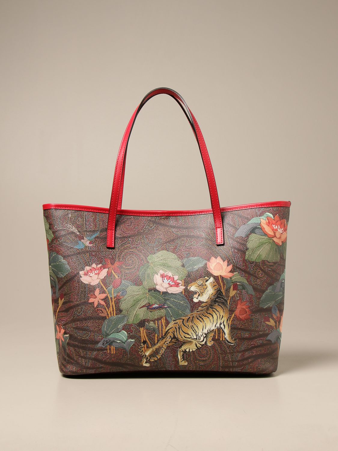 Etro Multicolor Paisley Fabric Tote For Sale at 1stDibs