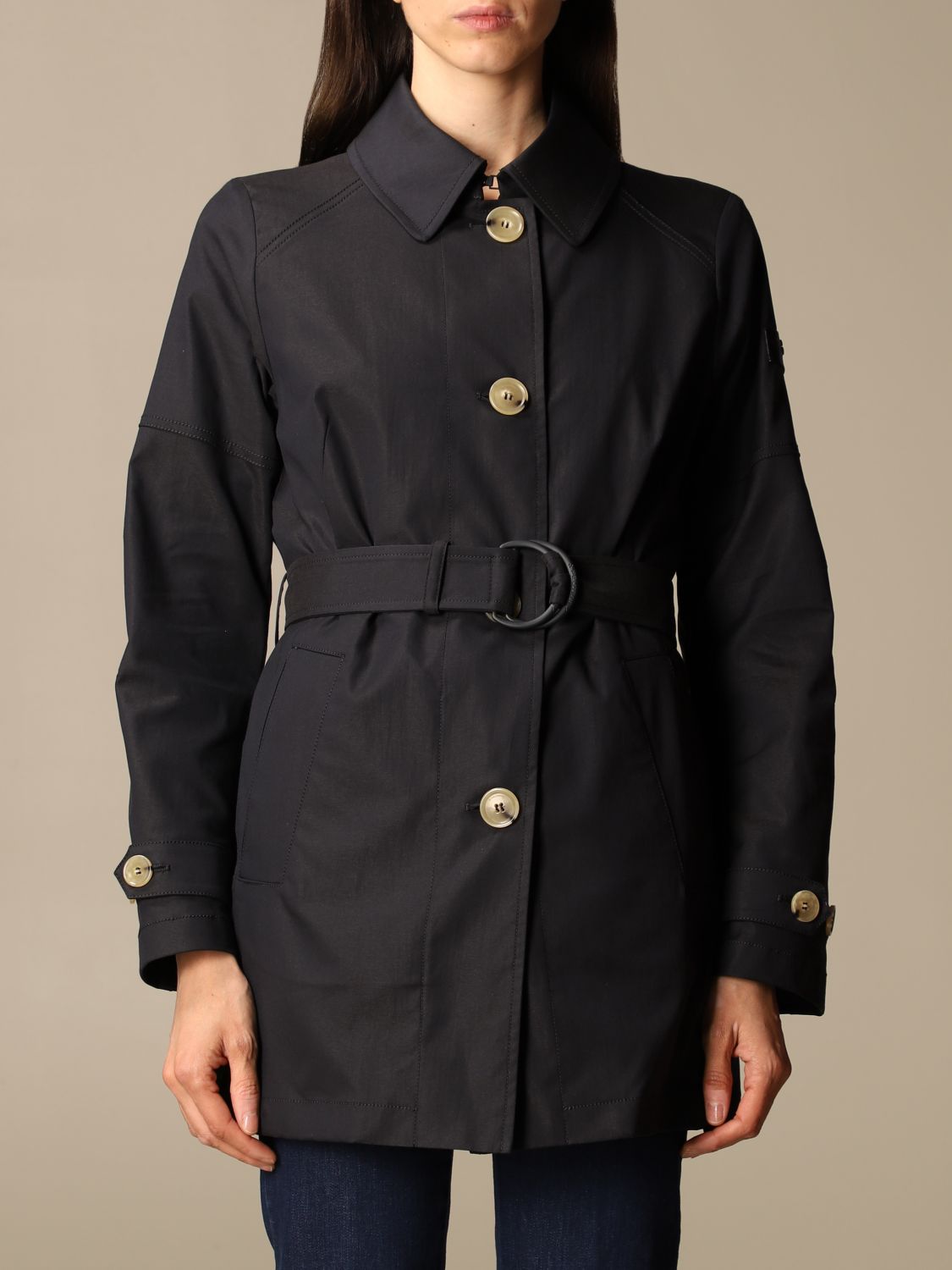 Peuterey Outlet: Trench coat women | Trench Coat Peuterey Women Beige ...