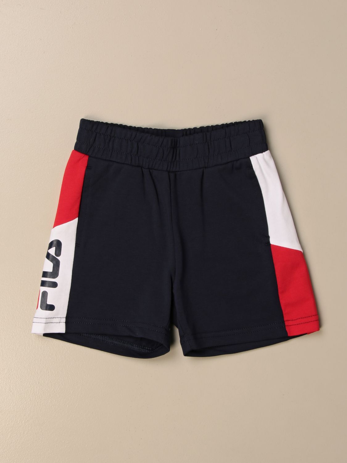 at klemme smeltet Trække ud FILA: jogging shorts with bands - Blue | Fila shorts 688652 online at  GIGLIO.COM