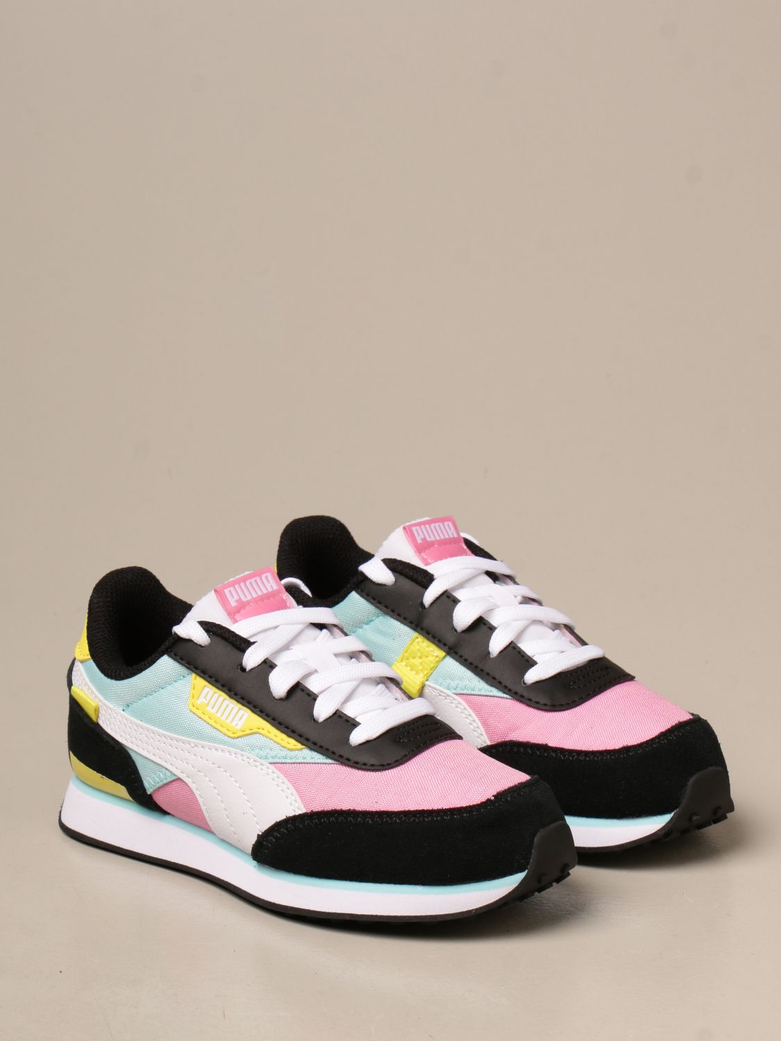 multi colour shoes puma