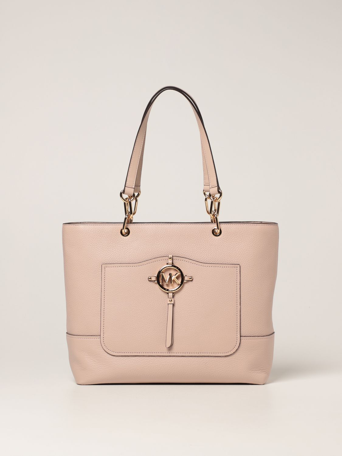 MICHAEL KORS: Amy Michael bag in textured leather - Pink | Michael Kors  tote bags 30S1G2AT3L online on 