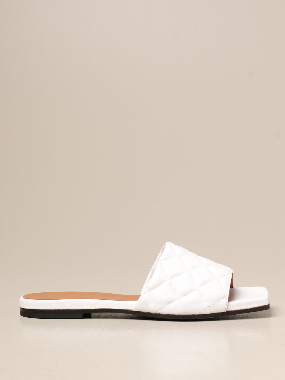 Flat sandals Via Roma 15: Shoes women Via Roma 15 white 1