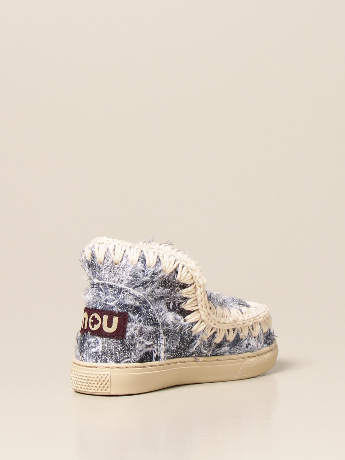 MOU: Stivaletto Summer Eskimo in denim - Denim | Scarpe Mou SK111000S  GIGLIO.COM
