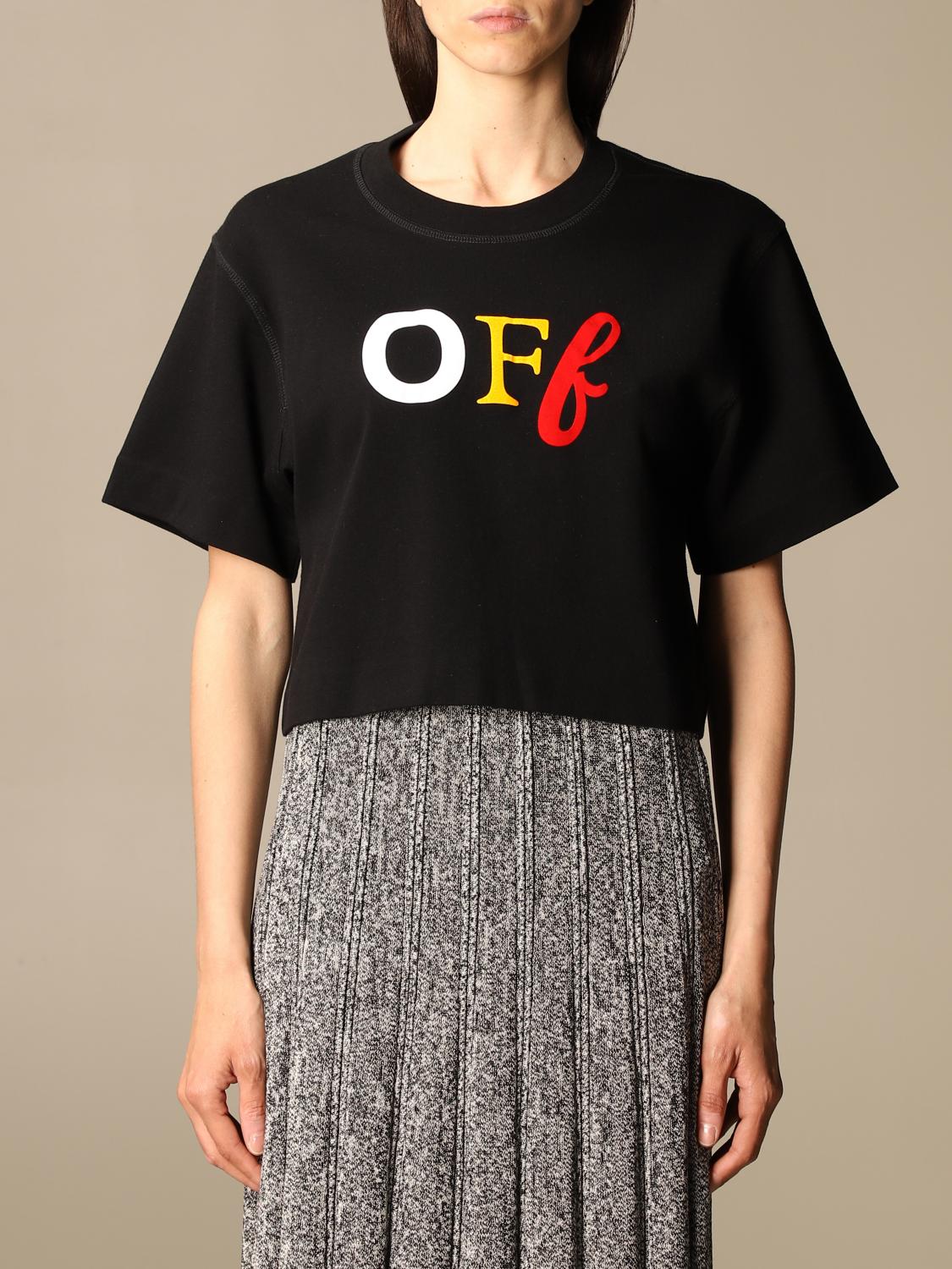 off white black t shirt