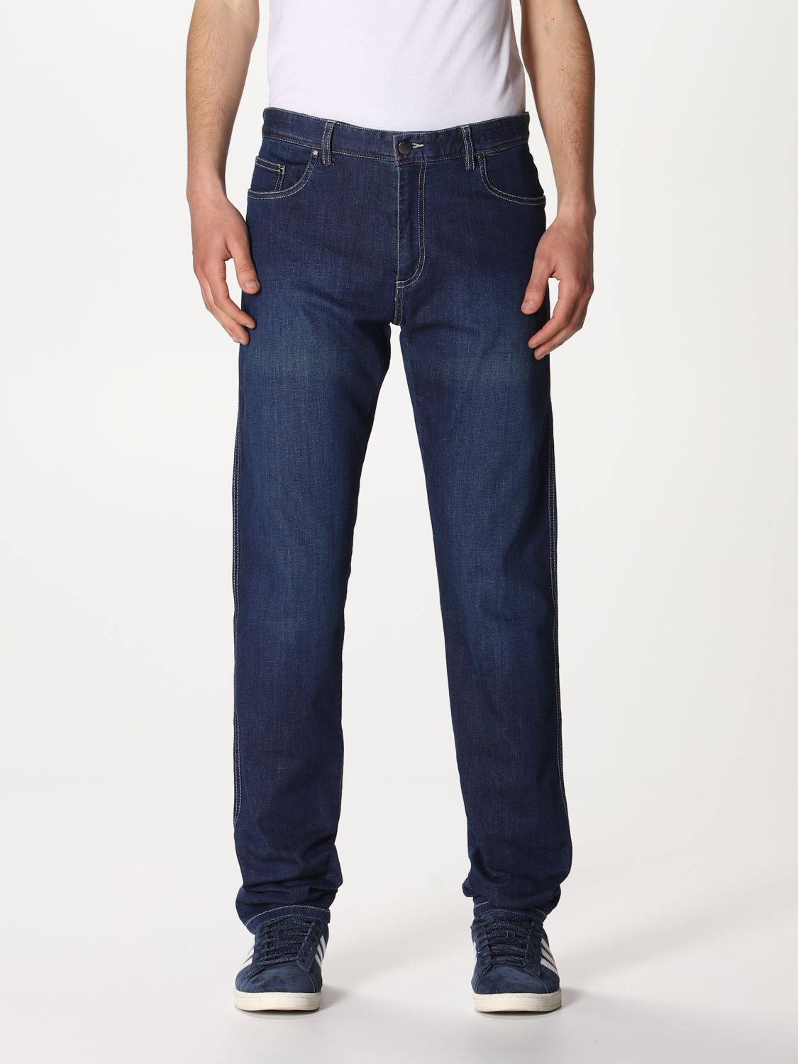 PAUL & SHARK: 5-pocket jeans - Denim | PAUL & SHARK jeans P19P4020 ...