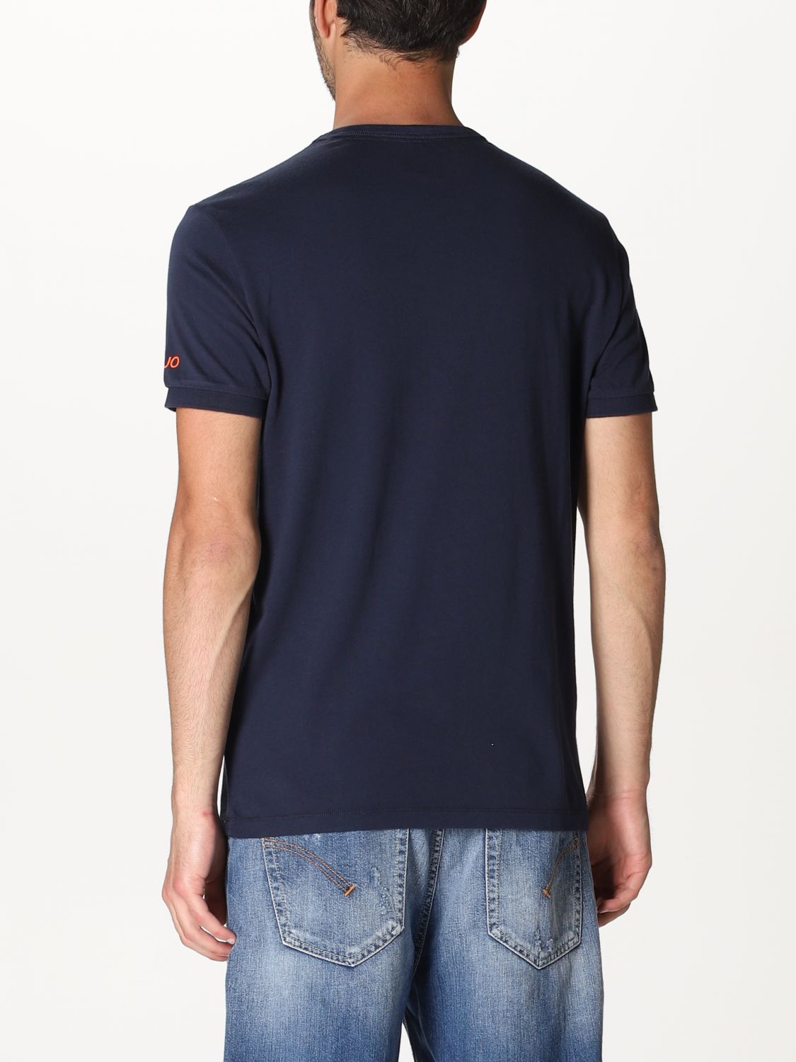 SUN 68: T-shirt with logo | T-Shirt Sun 68 Men Navy | T-Shirt Sun 68 ...