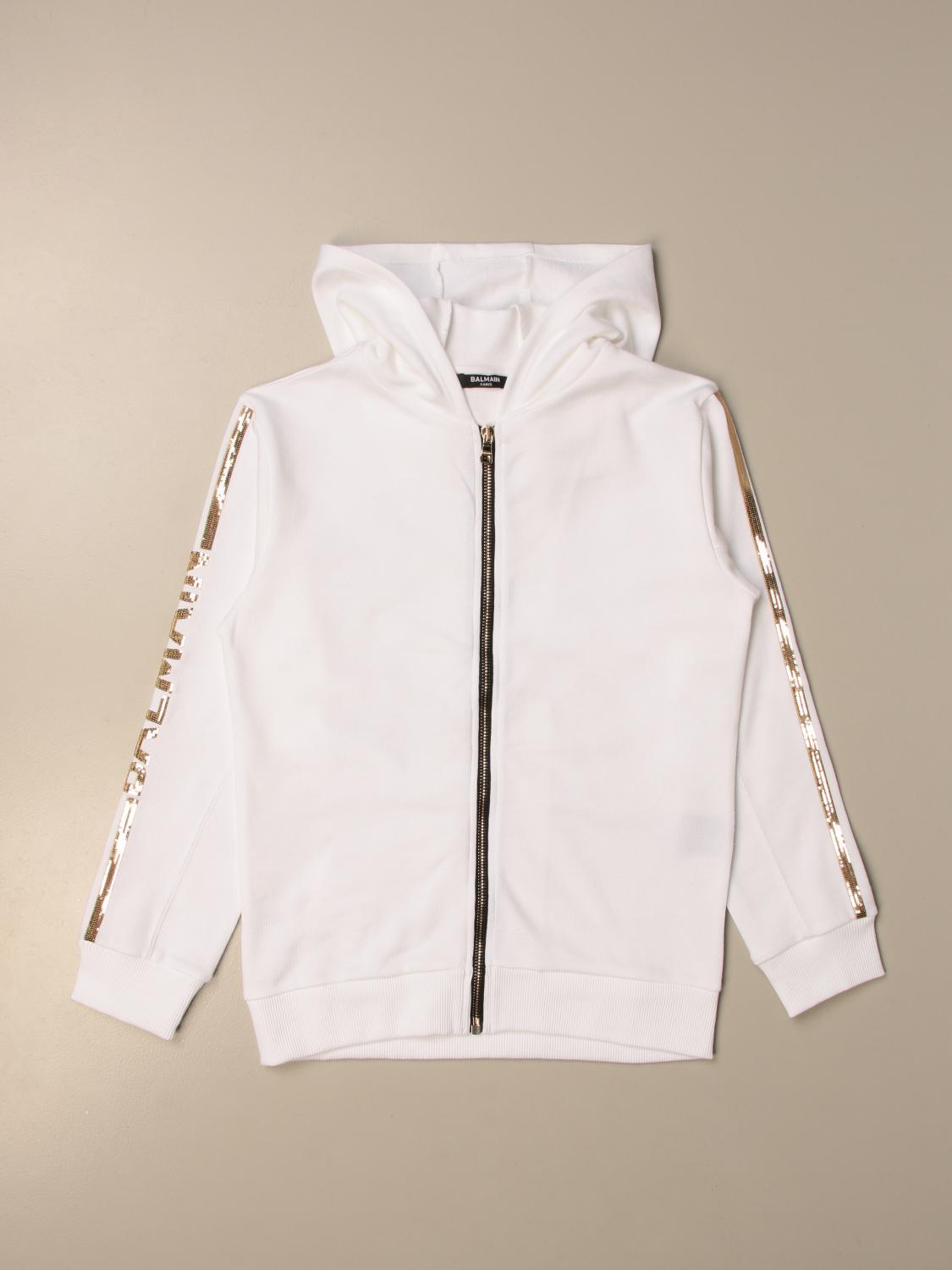 balmain hoodie women's sale