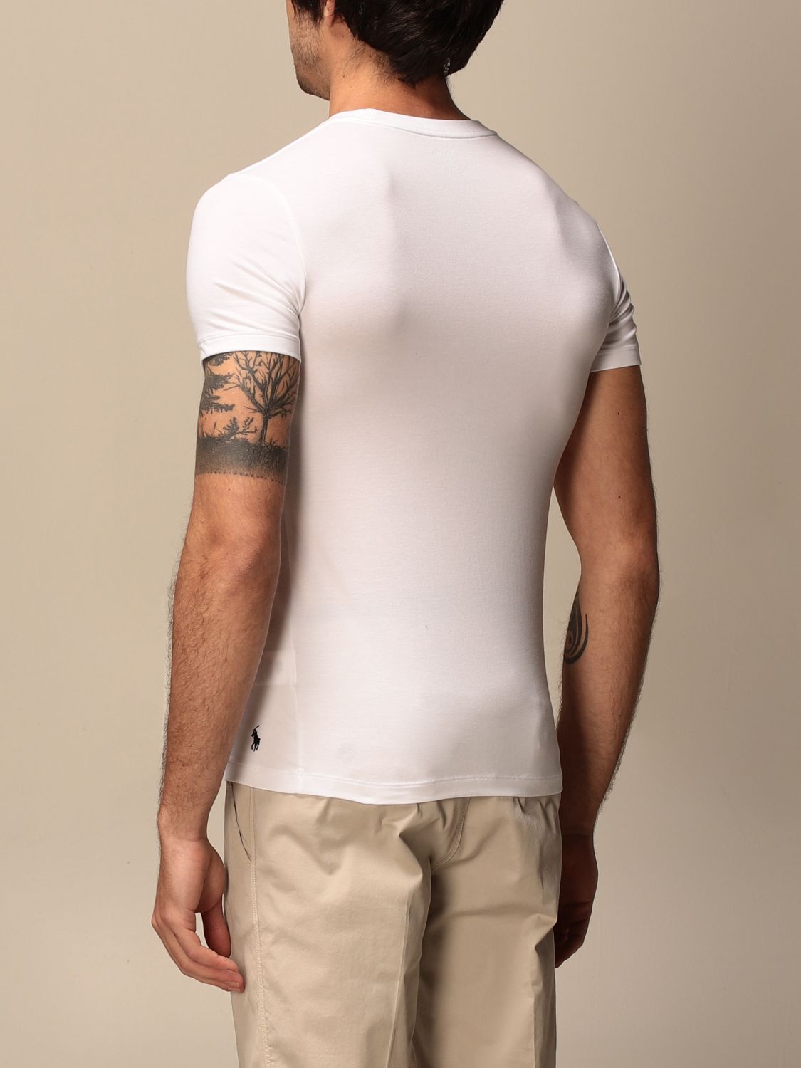 T恤 Polo Ralph Lauren: T恤 男士 Polo Ralph Lauren 白色 3
