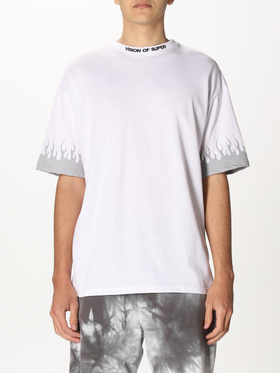 T-shirt Vision Of Super con fiamme