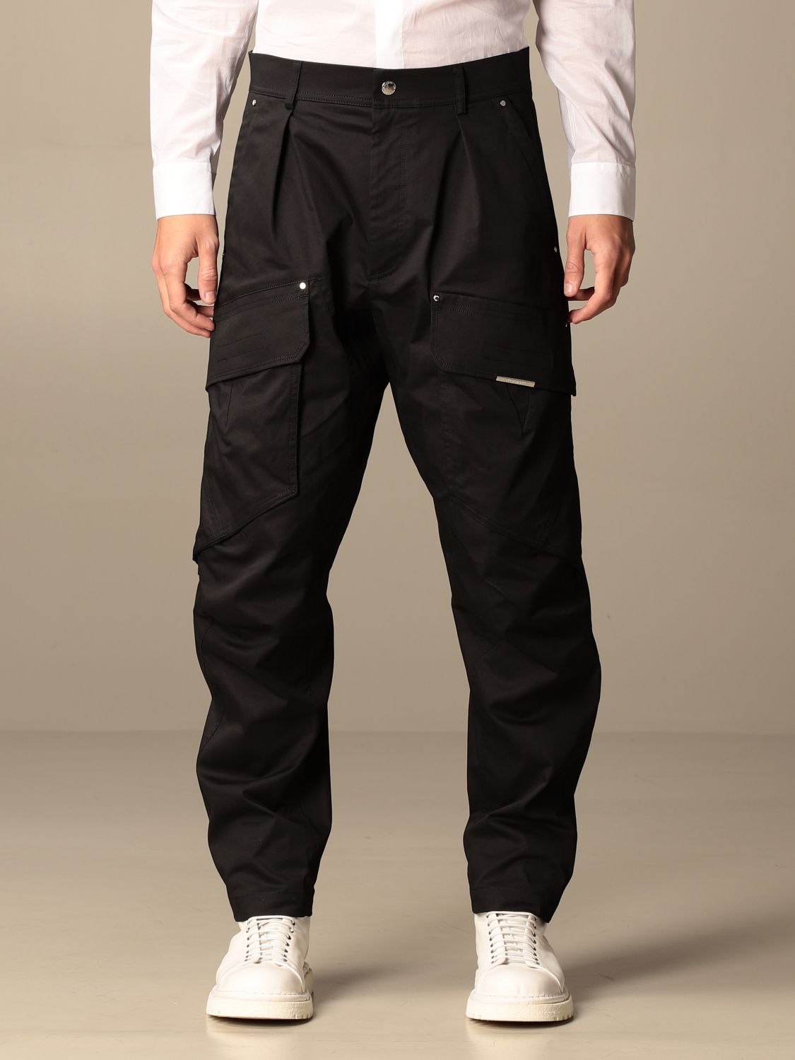 Pants Les Hommes: Les Hommes men's trousers black 1