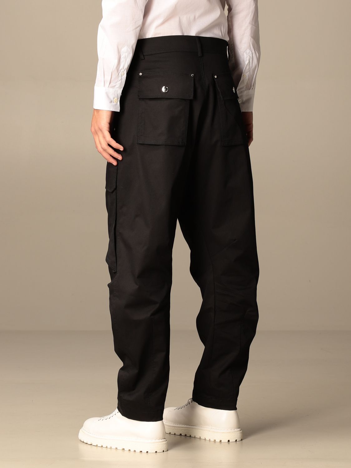 Pants Les Hommes: Les Hommes men's trousers black 3