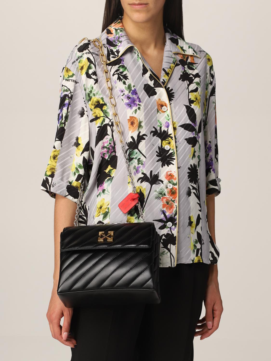 OFFWHITE Jackhammer Off White crossbody bag in quilted leather