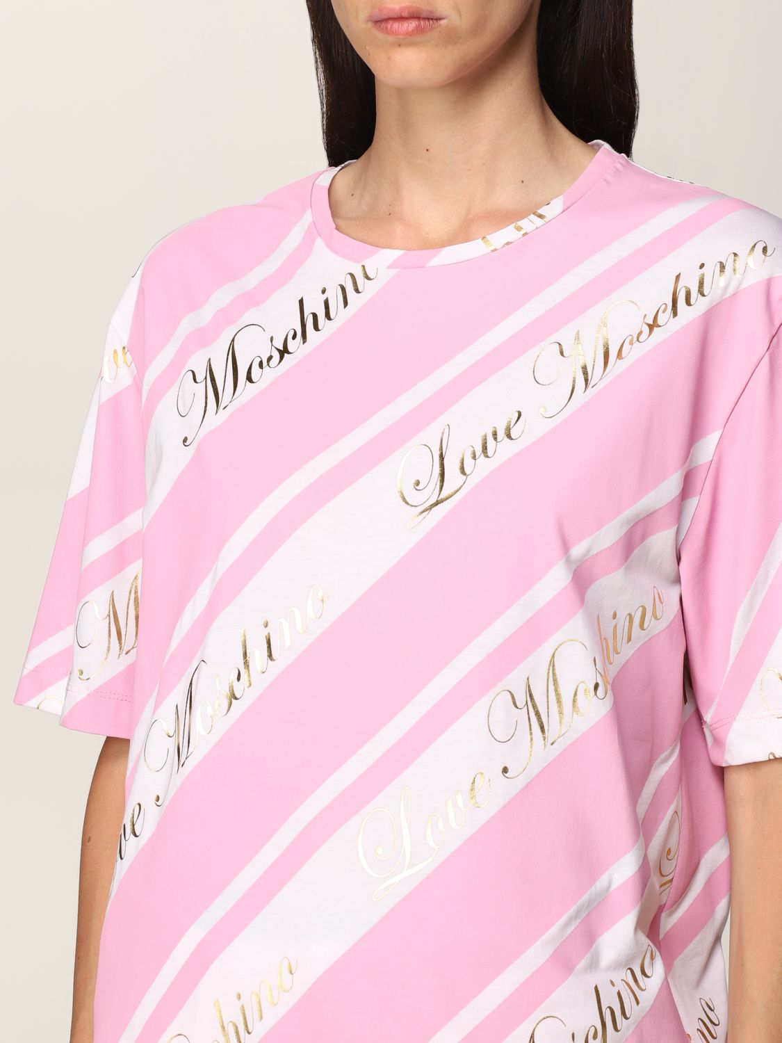 Camiseta Love Moschino: Camiseta mujer Love Moschino rosa 3