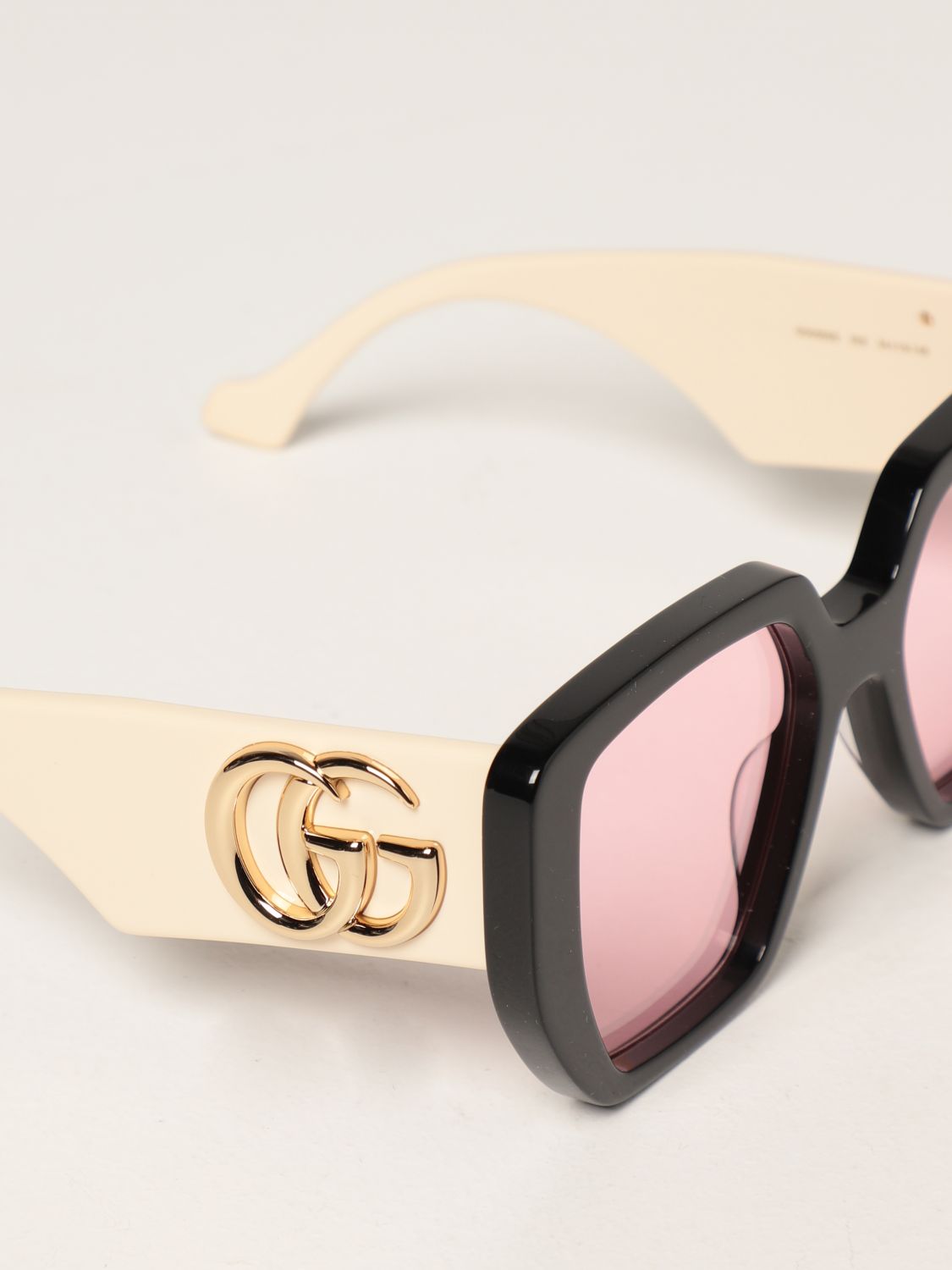 GUCCI: sunglasses in acetate - Black 2 | Gucci glasses GG0956S online