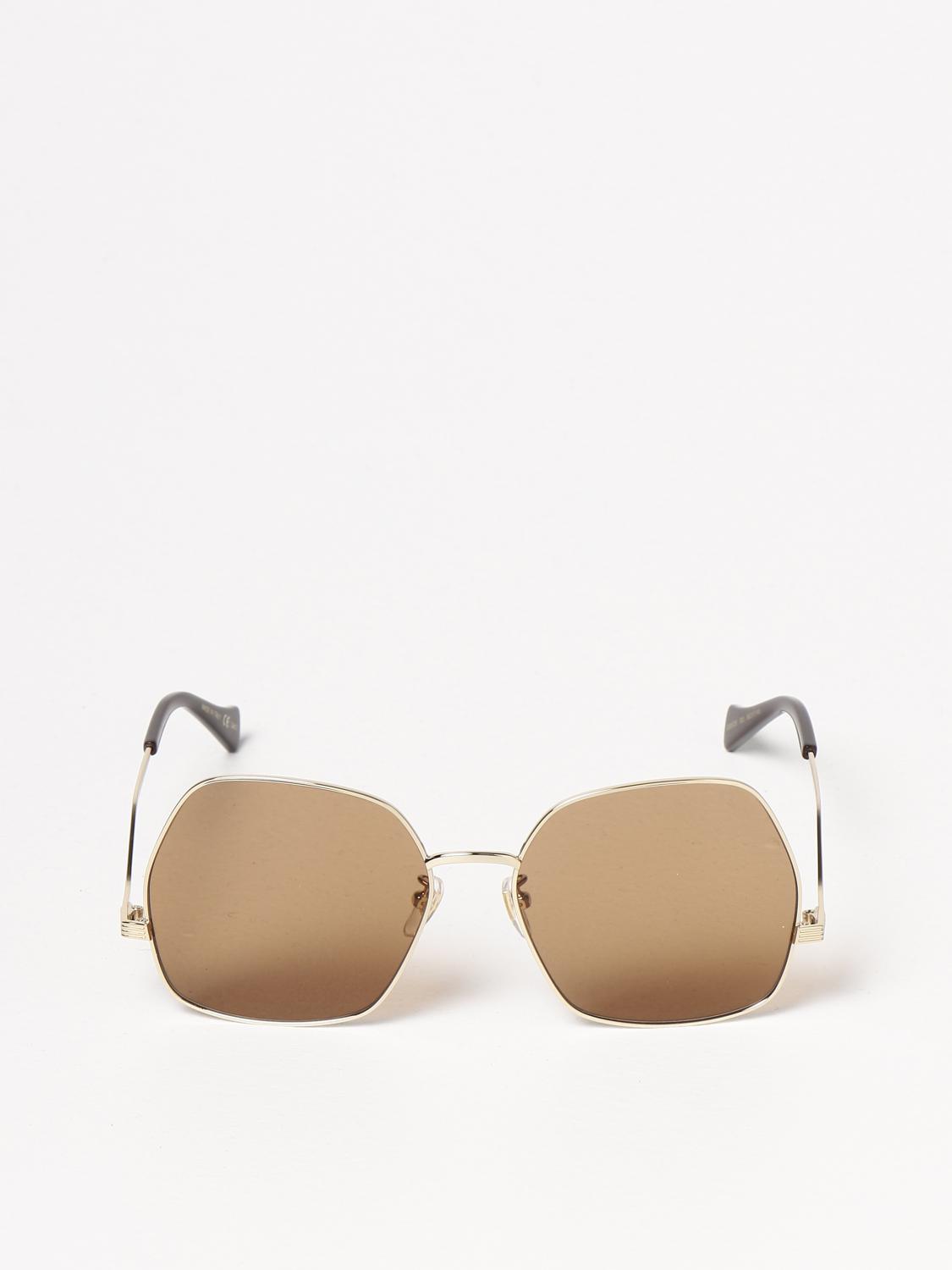 GUCCI: Occhiali da sole squadrati - Marrone | Occhiali Gucci GG0972S  GIGLIO.COM