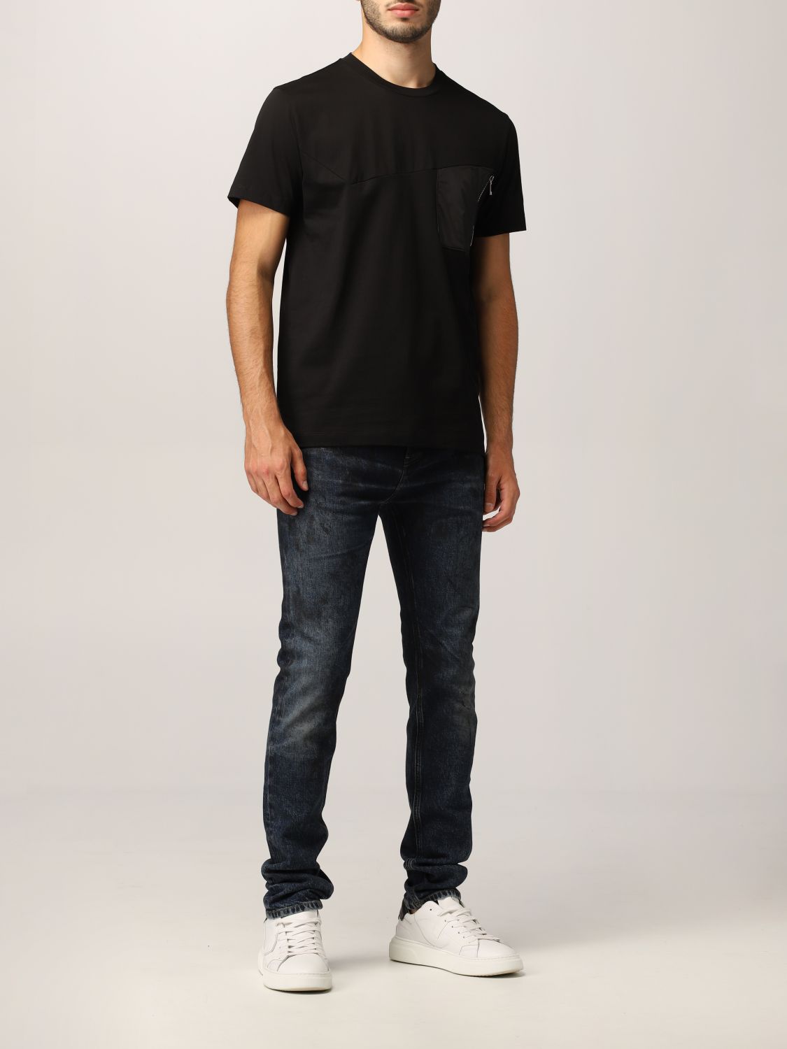 Les Hommes Outlet: t-shirt for man - Black | Les Hommes t-shirt ...